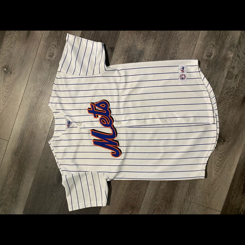 Vintage pinstripe Mets jersey
